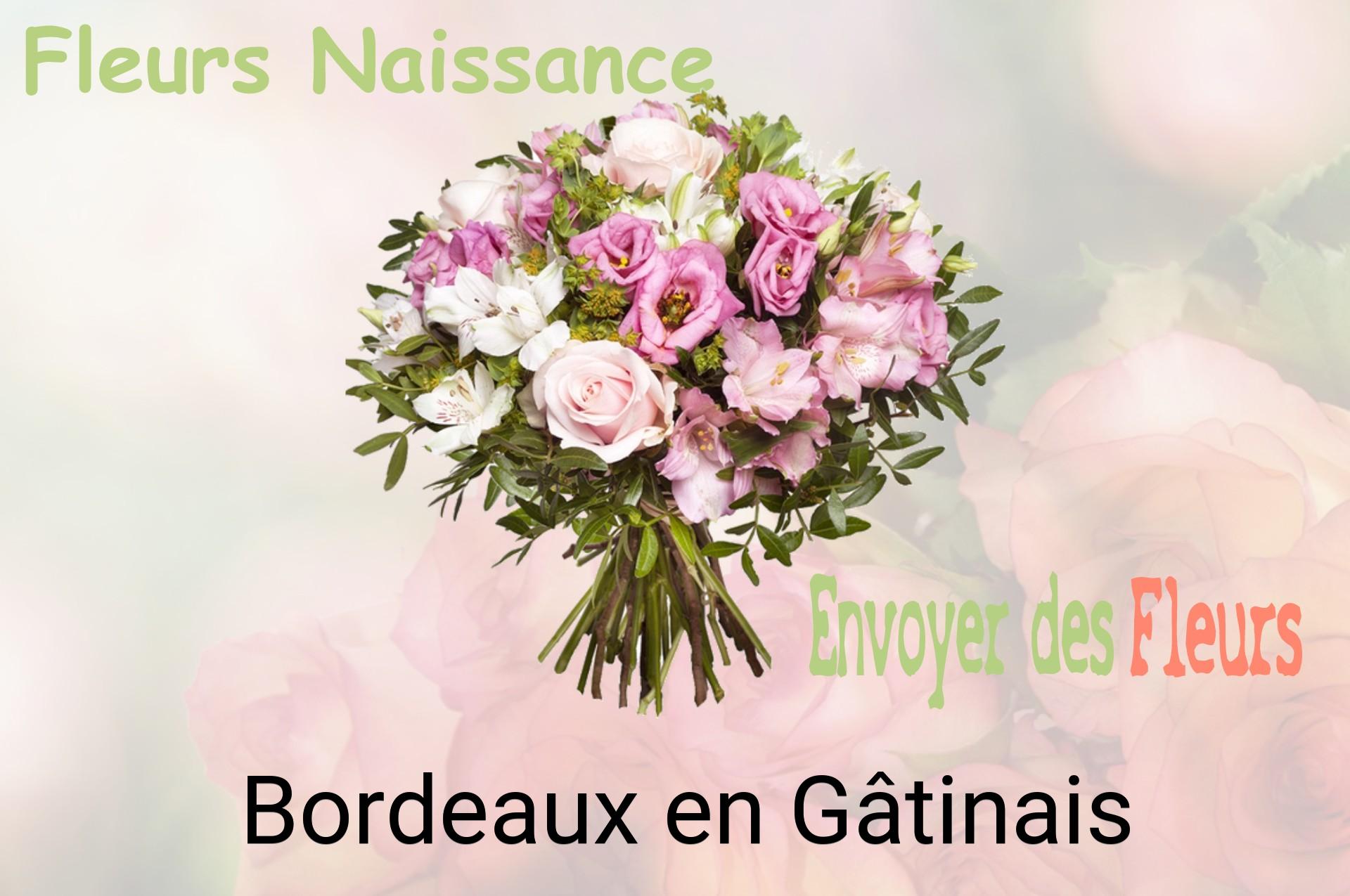 Bouquet de fleurs de naissance livré à Bordeaux-en-Gâtinais