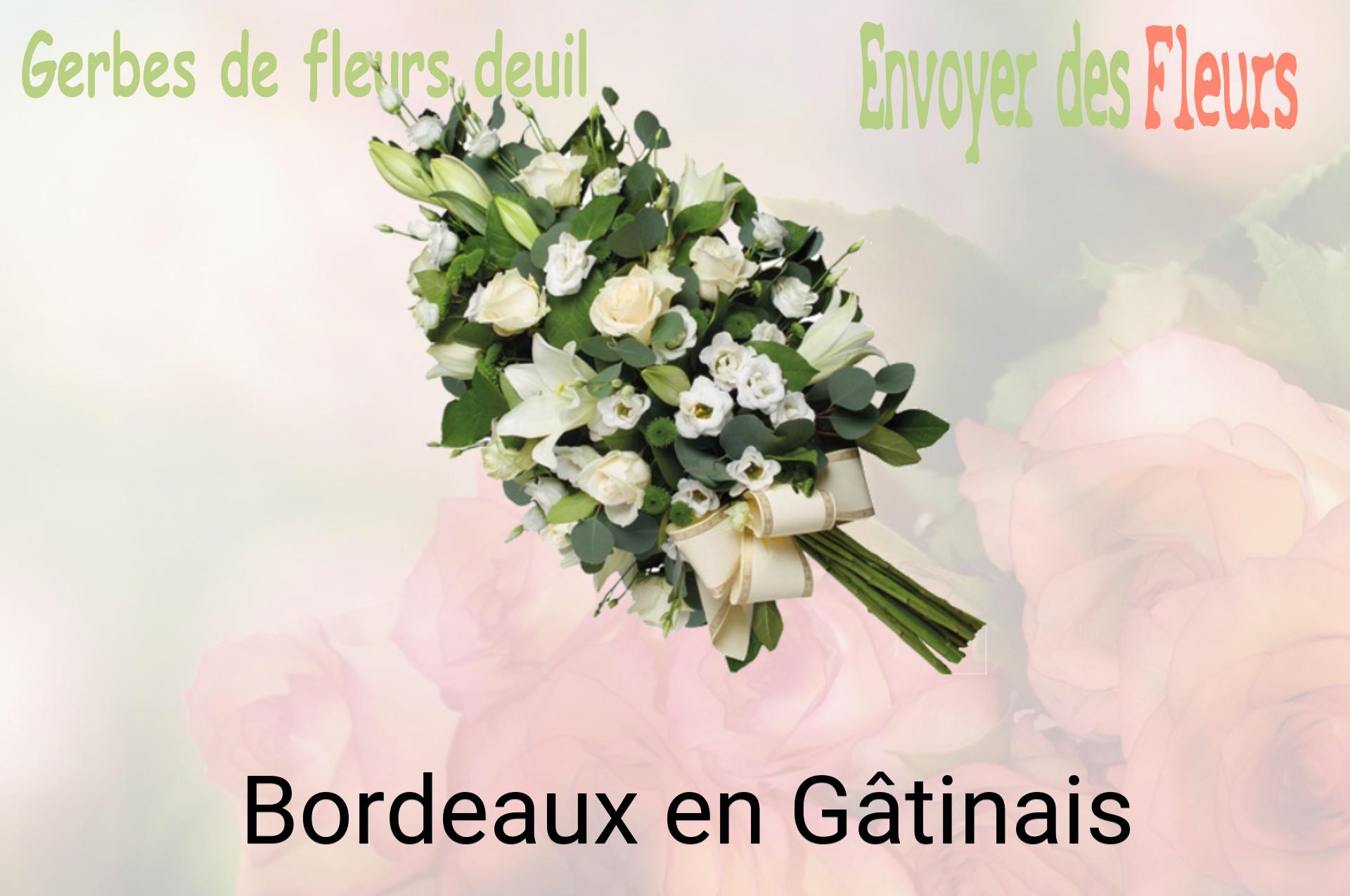 Gerbe de fleurs de deuil livrée à Bordeaux-en-Gâtinais